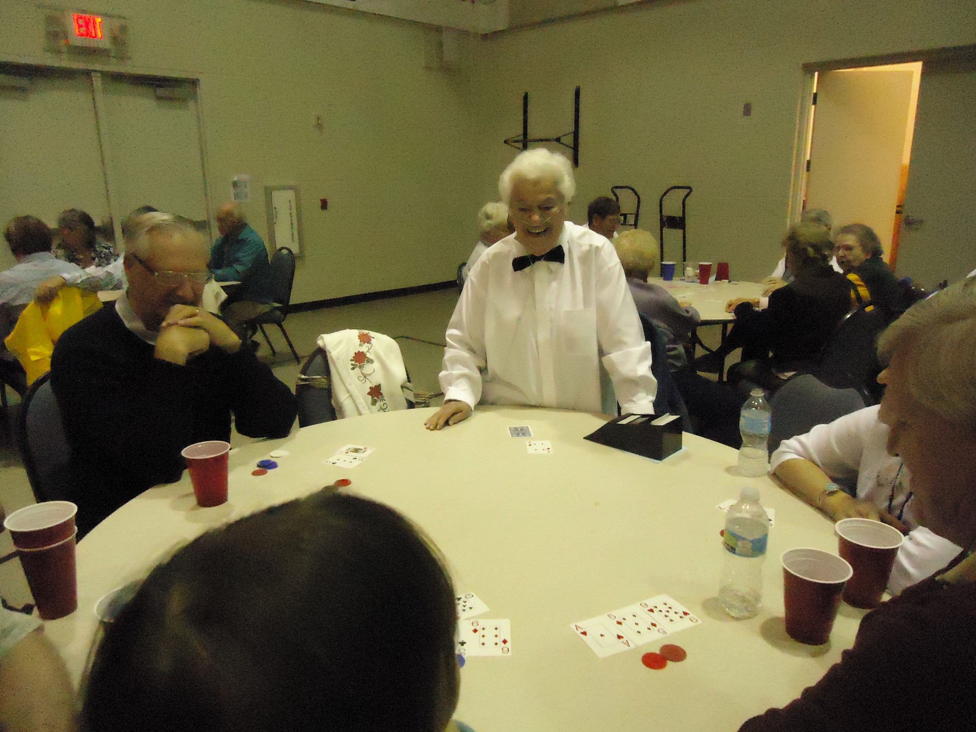 Beloved Ann as one of our poker dealers at the St. Vincent de Paul Las Vegas Night 2/2016