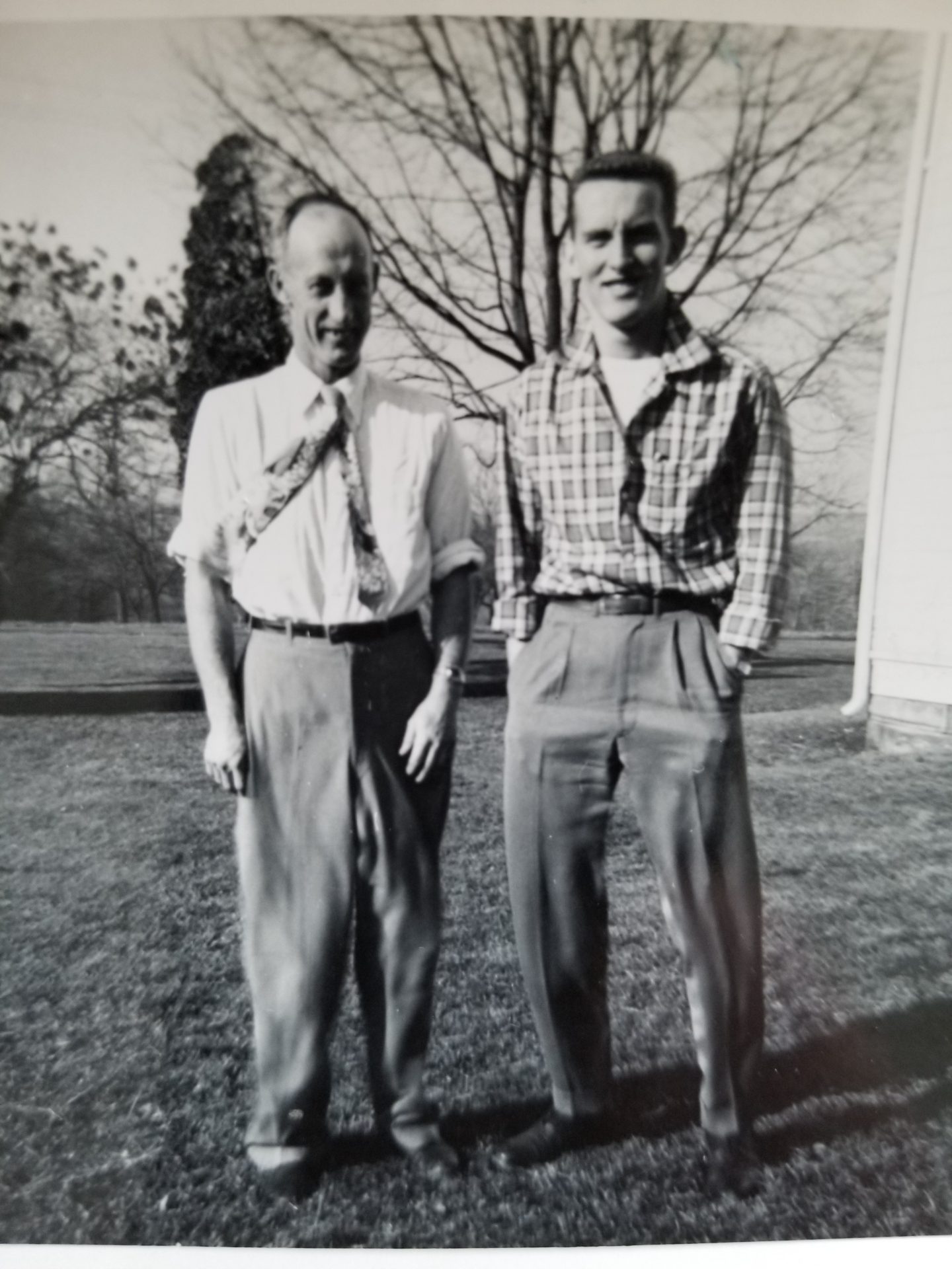 My dad  George Bentz with his dad Clarence Bentz