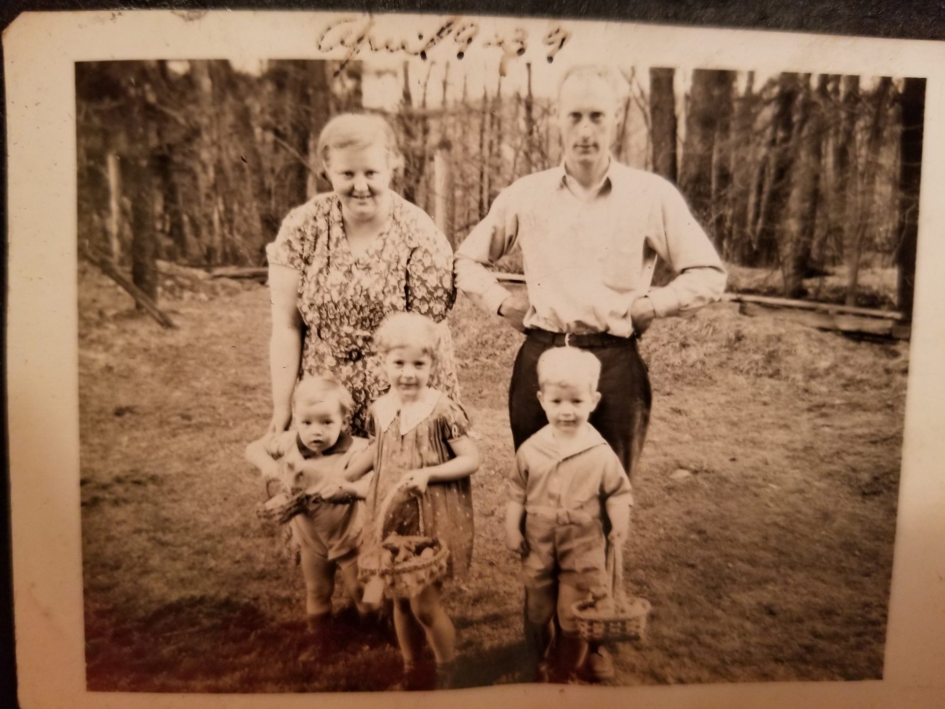 Dad with parents Clarence and Mary with sister Betty and brother John