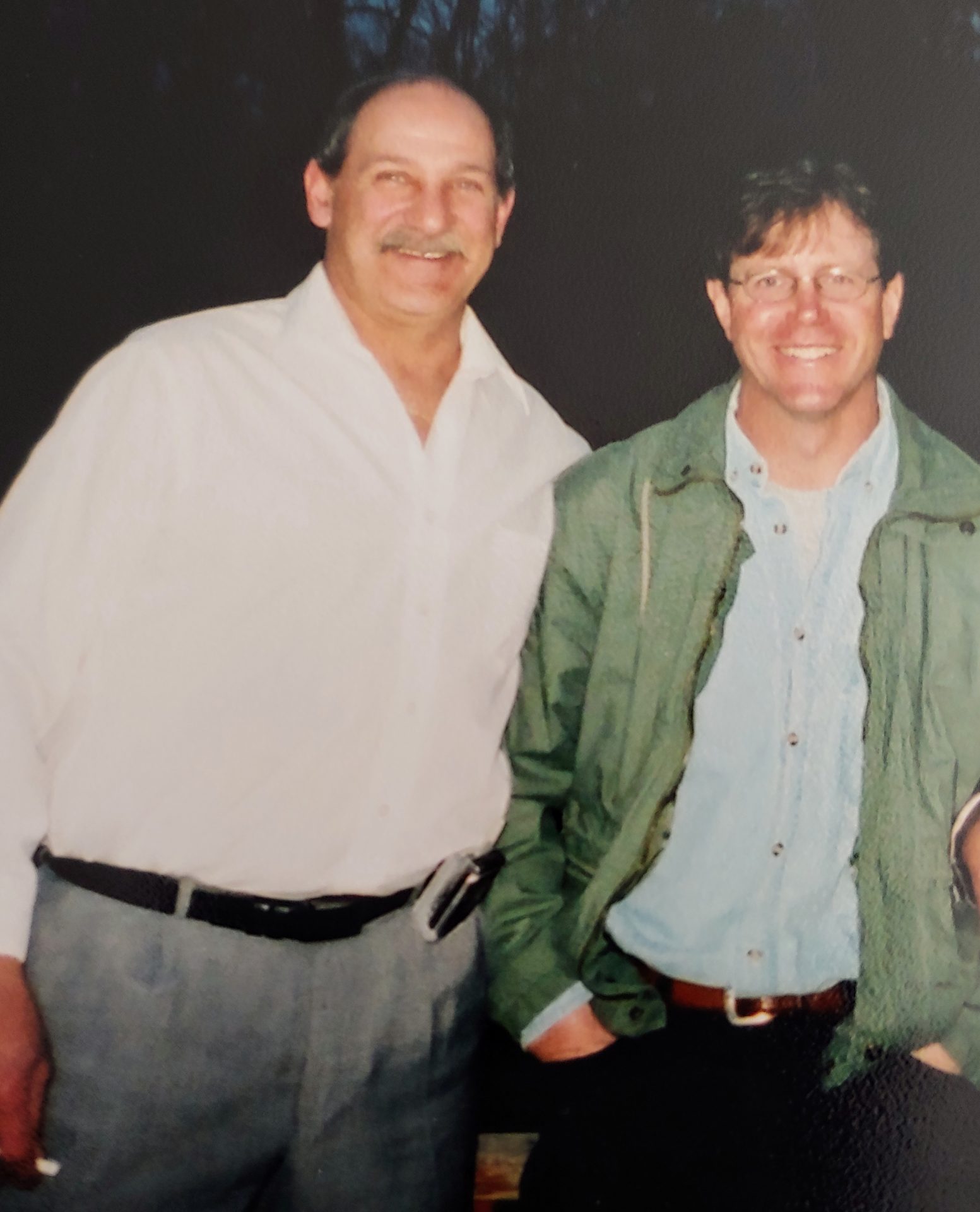 Bob with Tom Callahan on Easter Sunday