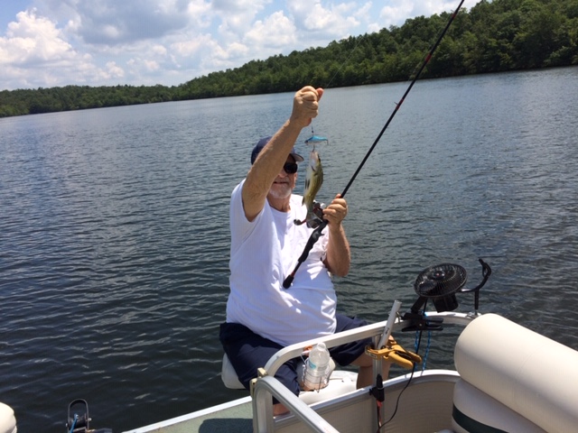 fishing with Dave in Crossville. He did finally catch one bigger than that!