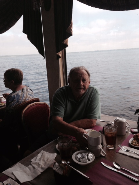 Birthday lunch on the St. Johns River on the Barbara Lee paddle boat. Bob loved the water so much and we enjoyed the day with Alvin and Tiffany. I love you Bob