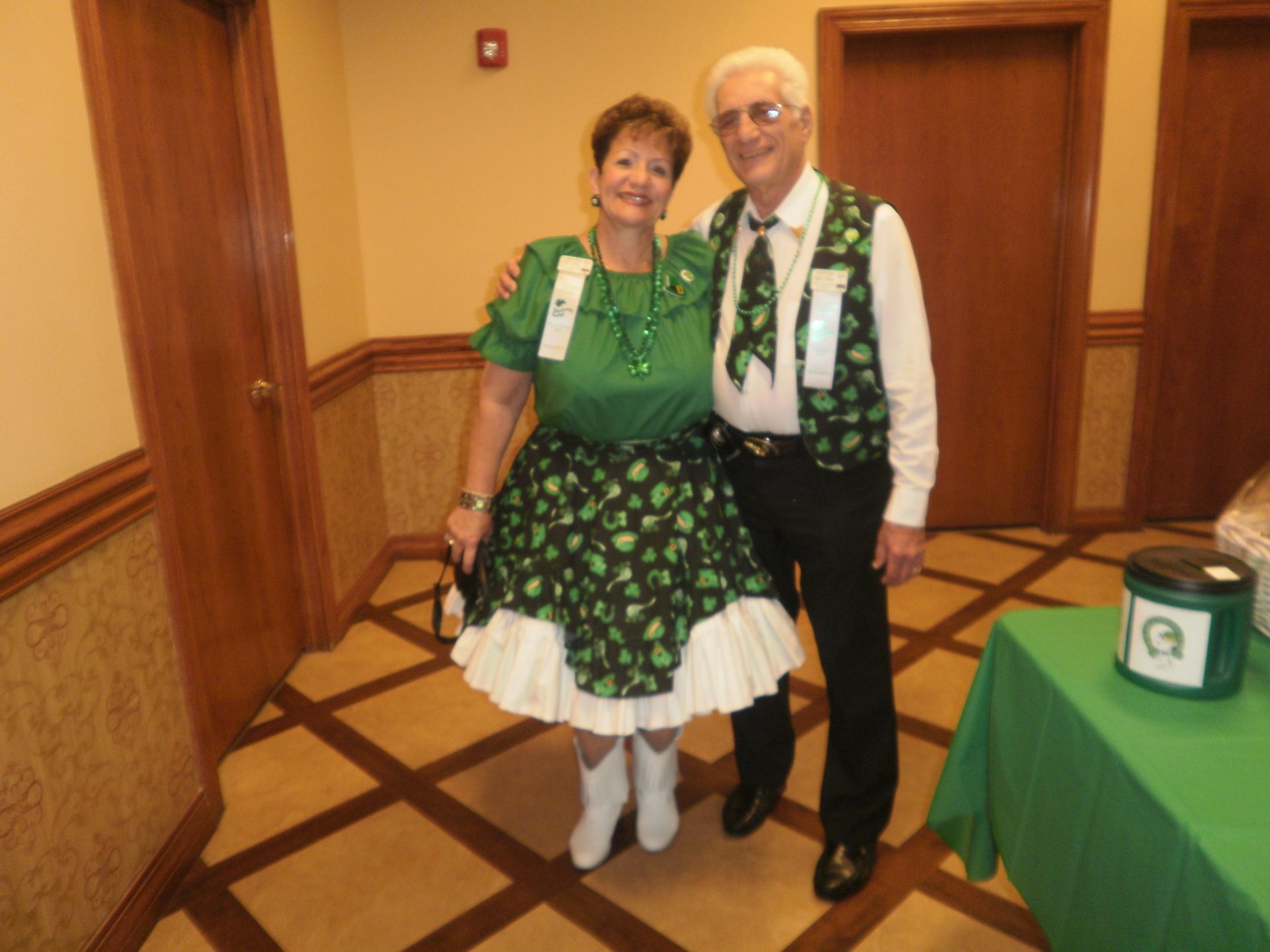 One of his favorite dances was the St. Patty's dance.   Vinnie never had to worry where to take me for our anniversary. lol!