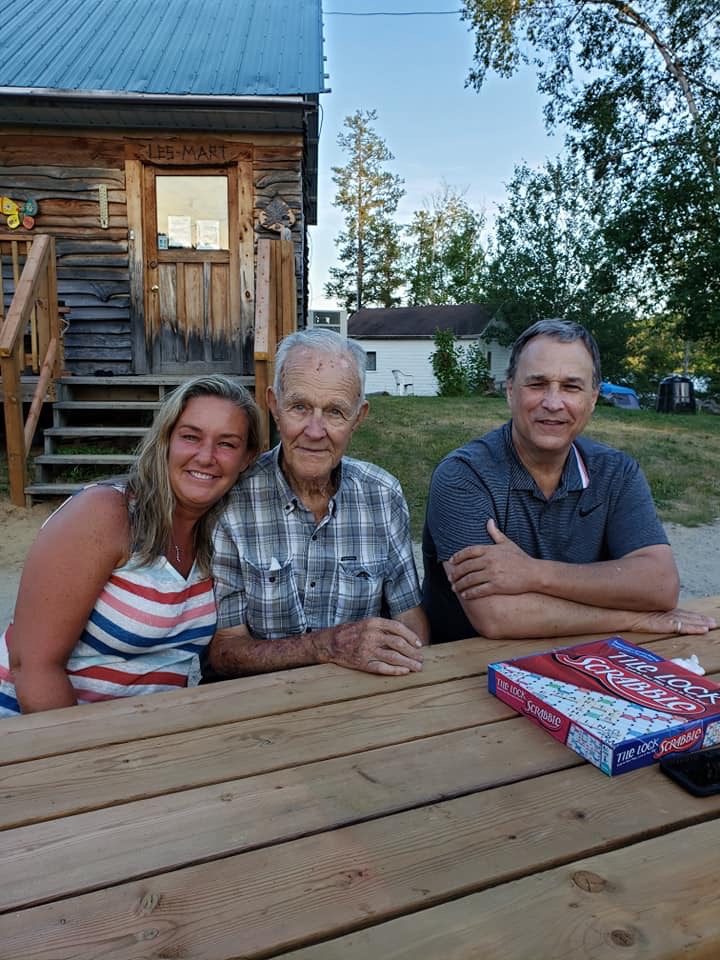 Family reunion in Gogama Ontario, Canada last summer. I think we all thought Uncle Maurice would live forever. Rest In Peace my dear uncle. <br />
<br />
Picture includes Joseph Maurice Tremblay, daughter Joy and nephew Maurice Tremblay.