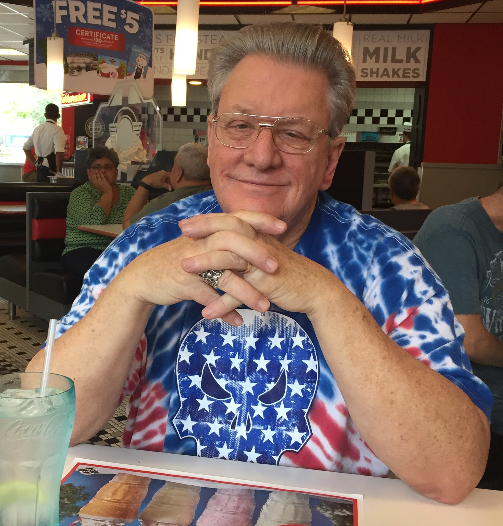 The new Denny’s in Deland. I think this was 2016. We had our first date at the old Denny and we went to Dennys every anniversary of our first date. ❤️