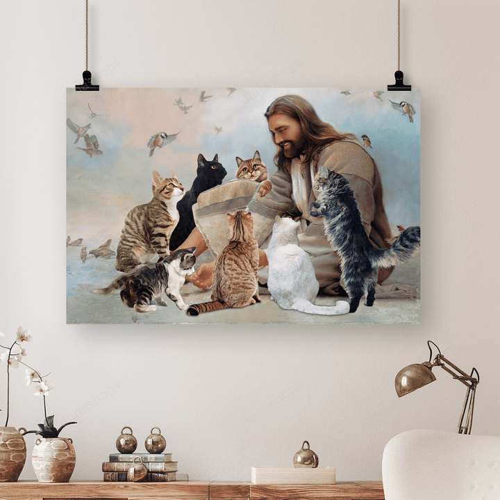 I can see Jesus telling all the cats that Victor is on his to keep the them company.