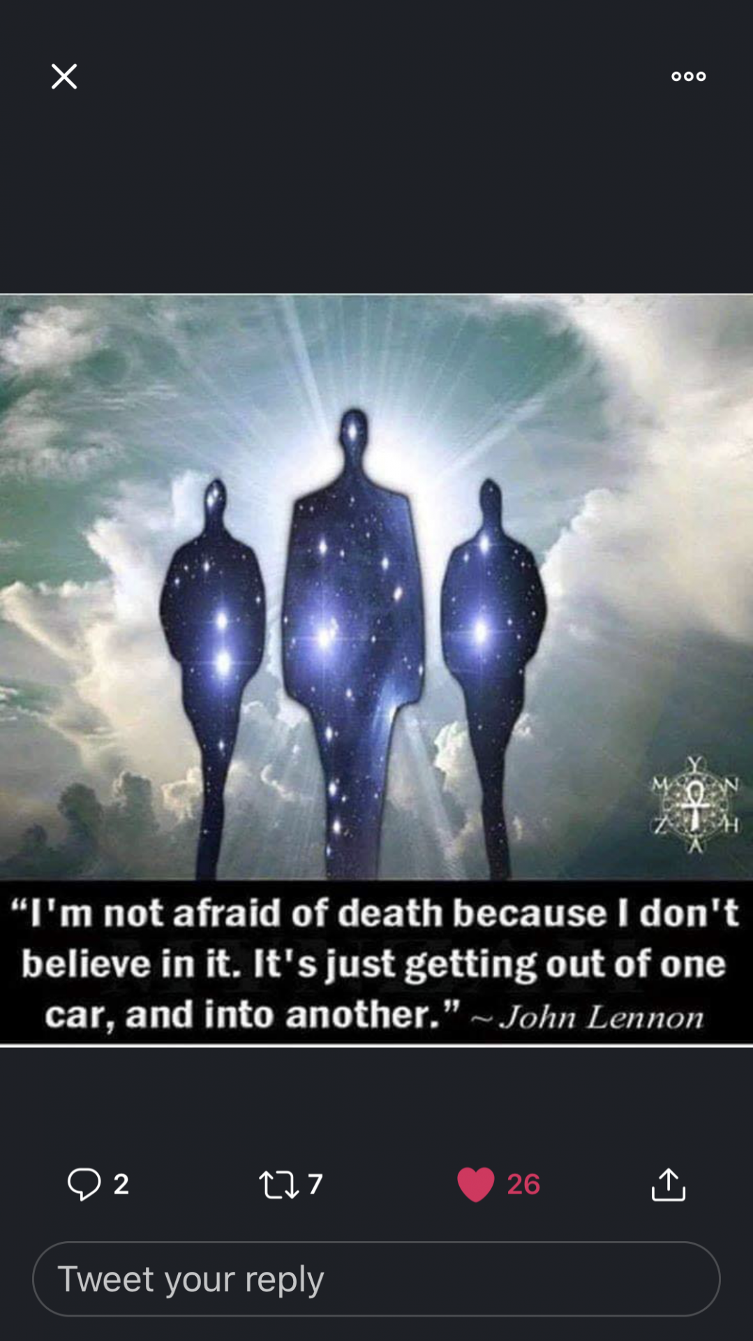 Truth. Love never dies. <br />
(From Victors phone)