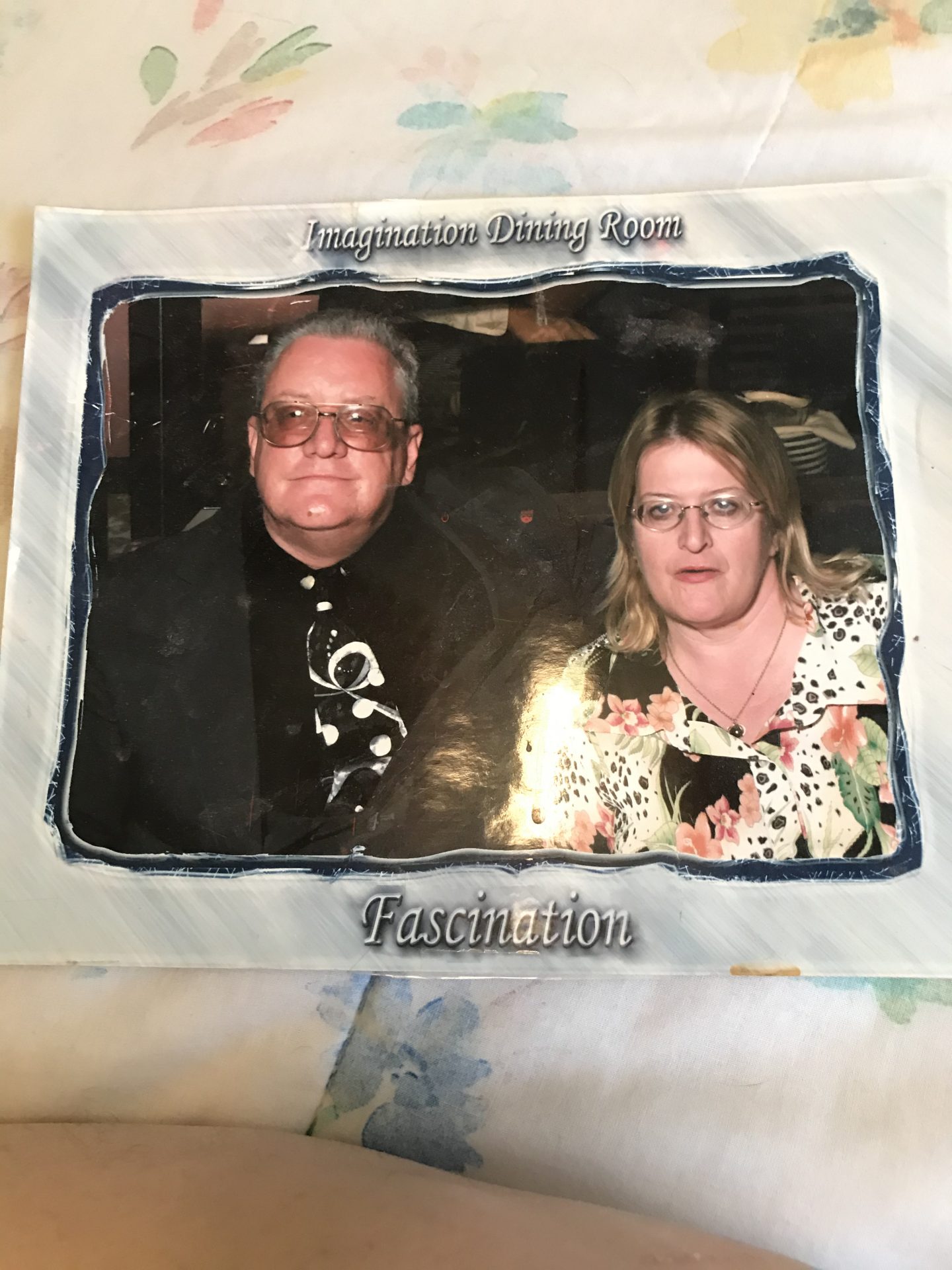 A beautiful night at the Captains table on our cruise.