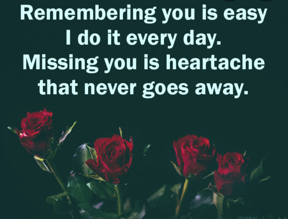 1/26/2021<br />
You are so loved and missed. ♥️