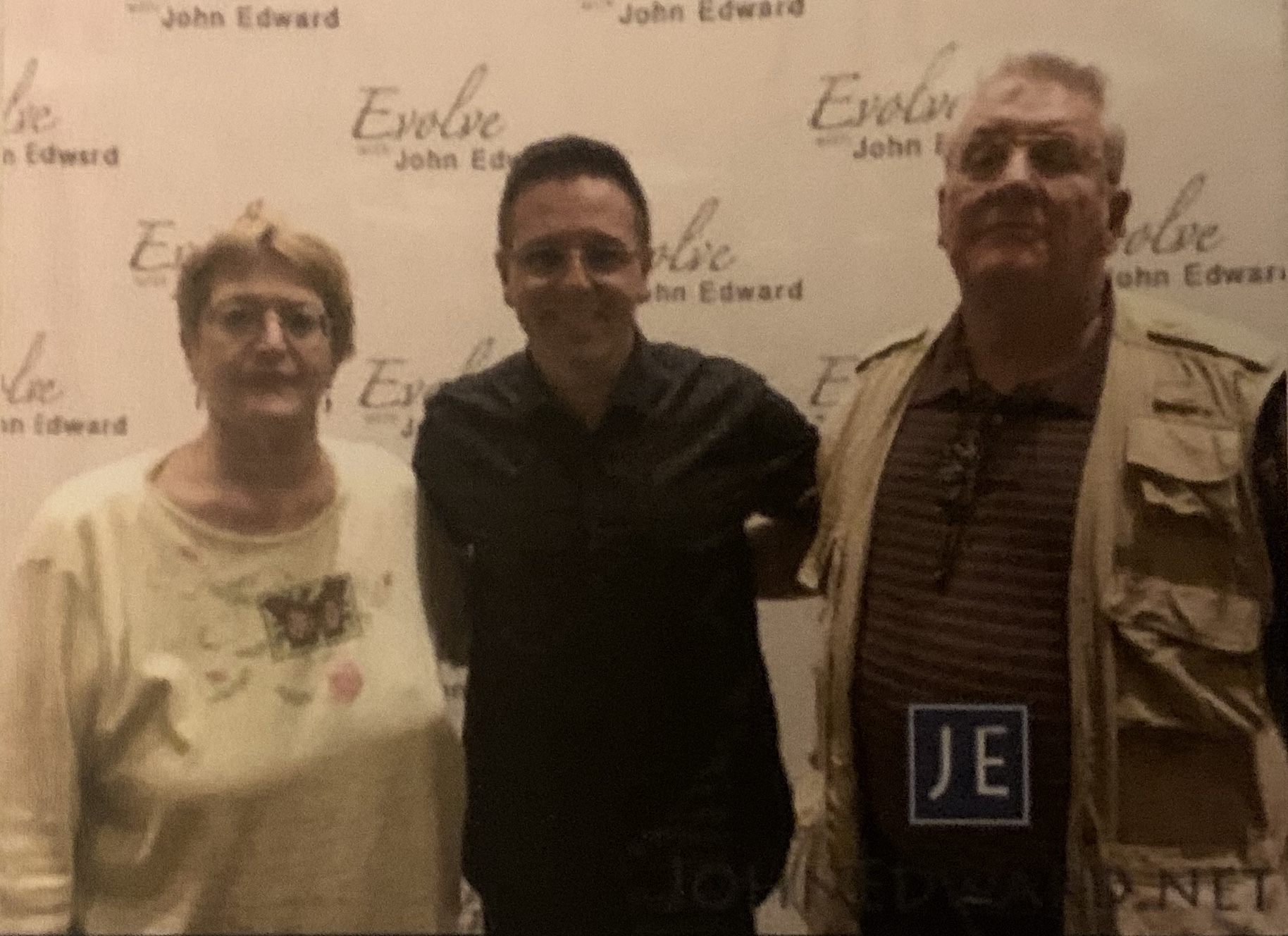This is Esther, John Edwards the medium, Victor.  We saw JE 3 times. One  year we used this as our Christmas card.