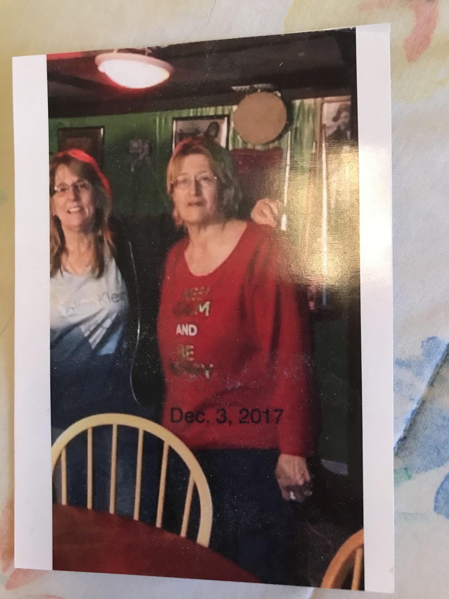 Penny and Esther after a séance for Victor‘s dad, Paul birthday 2017 he is such an amazing dad