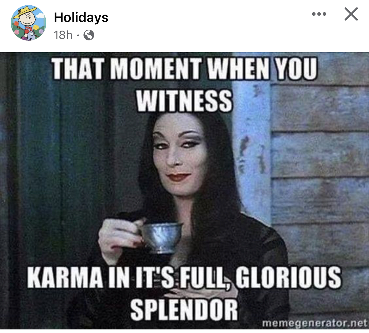 Yes we did love that instant karma.  it’s so much fun to watch!  Missing you so much handsome. ♥️