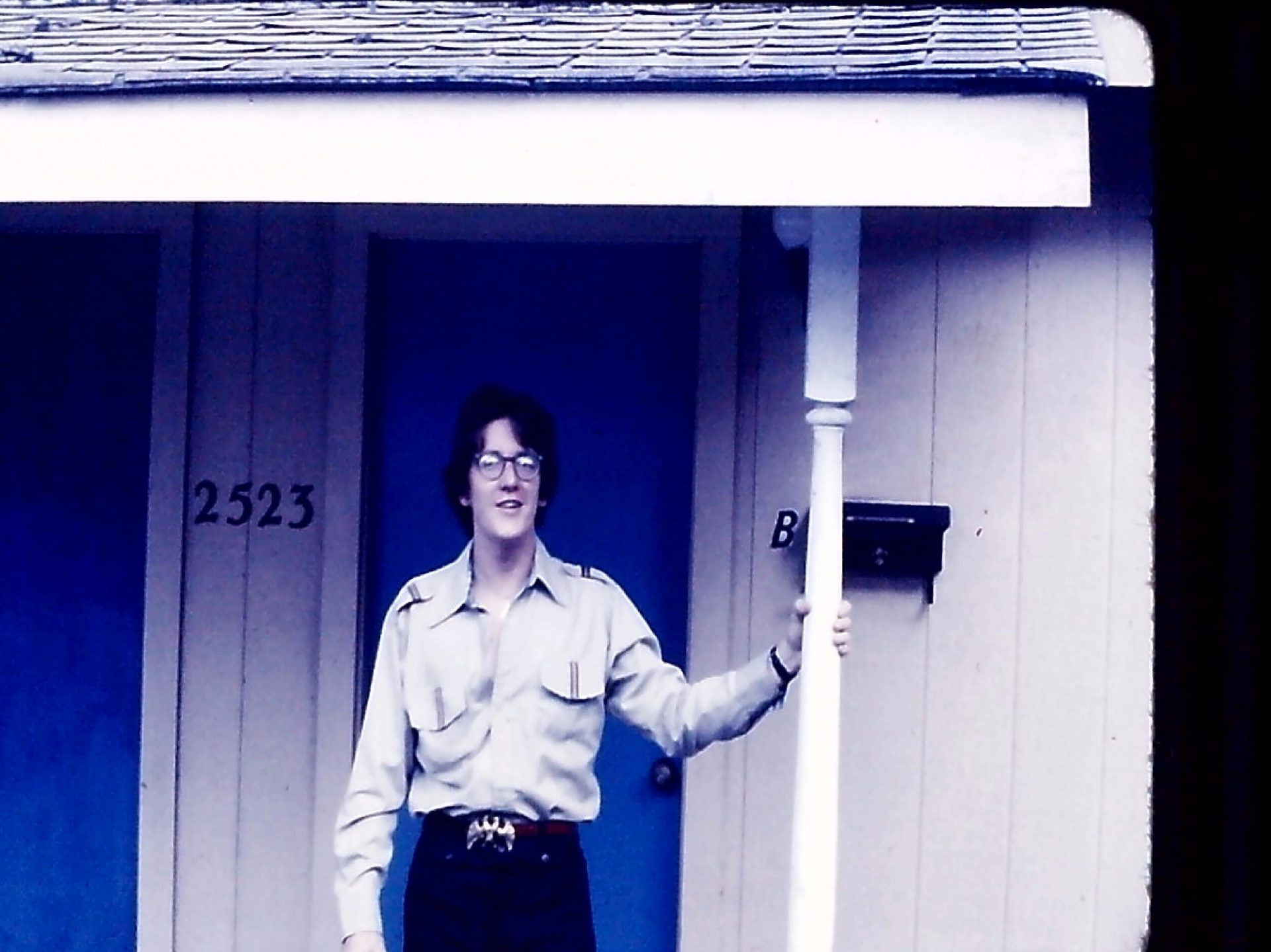 Victor in 1978 at my apartment in Alexandria LA when I was stationed at England AFB LA.  I had been home (Fla) on leave and he drove with me back to LA and stayed a few days.