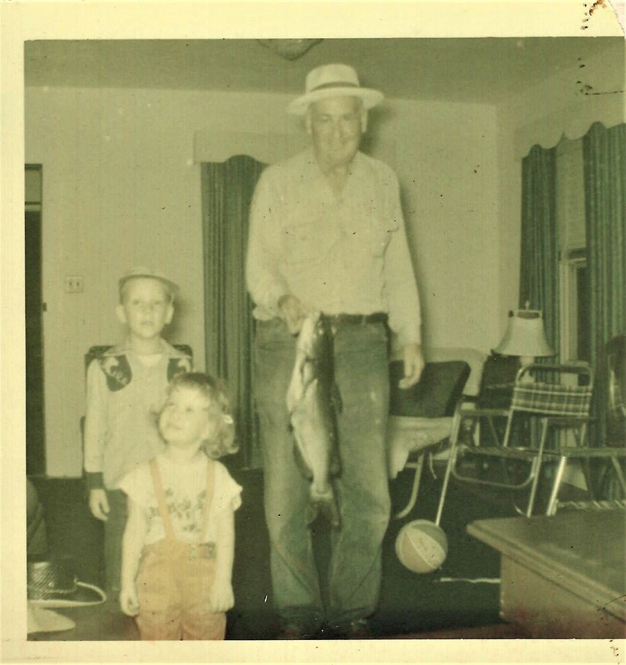 Victor and Pop after fishing.
