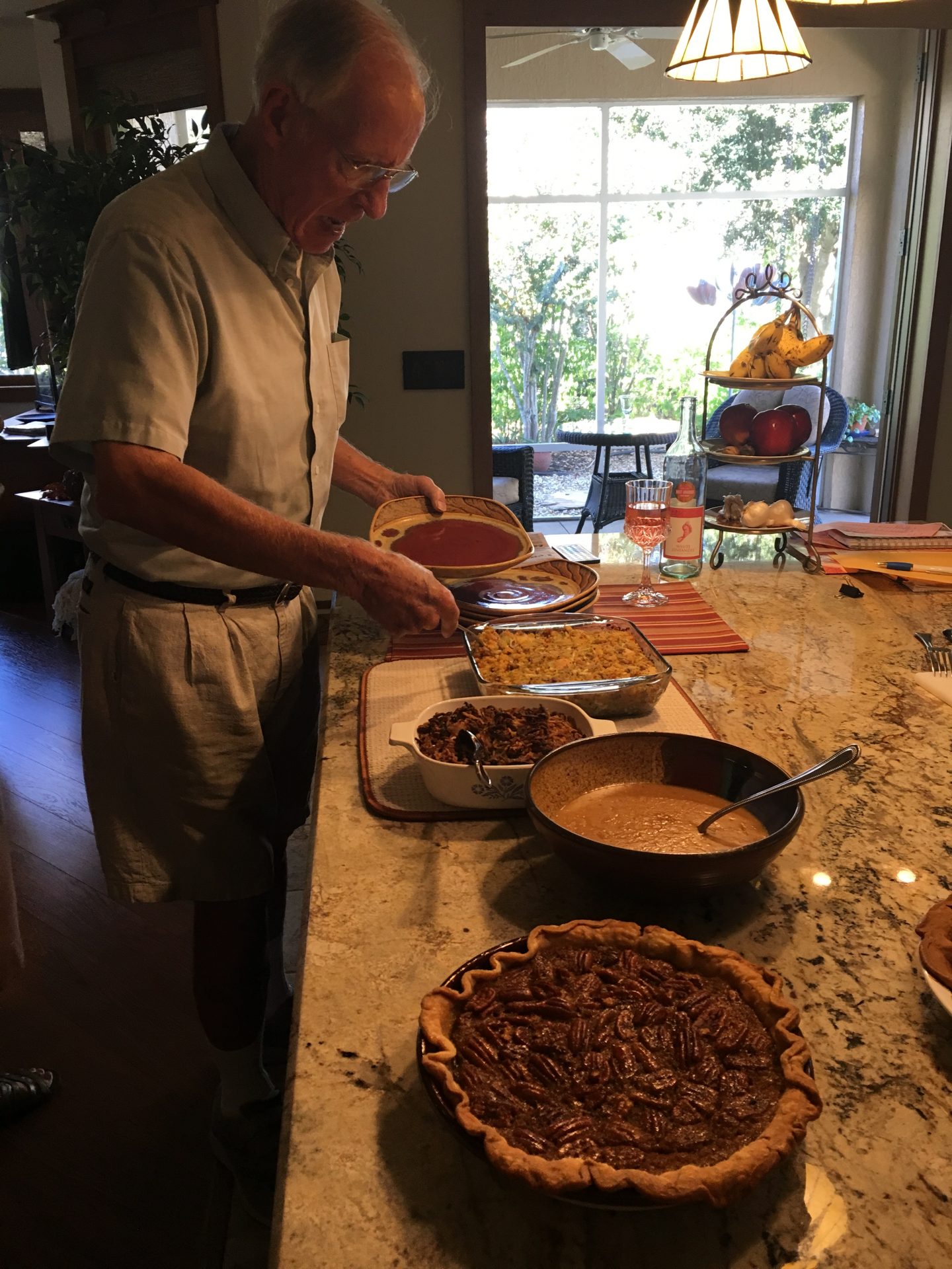 David made the pecan pies for our Thanksgiving dinners for several years... from scratch, crust and all.  The best!!
