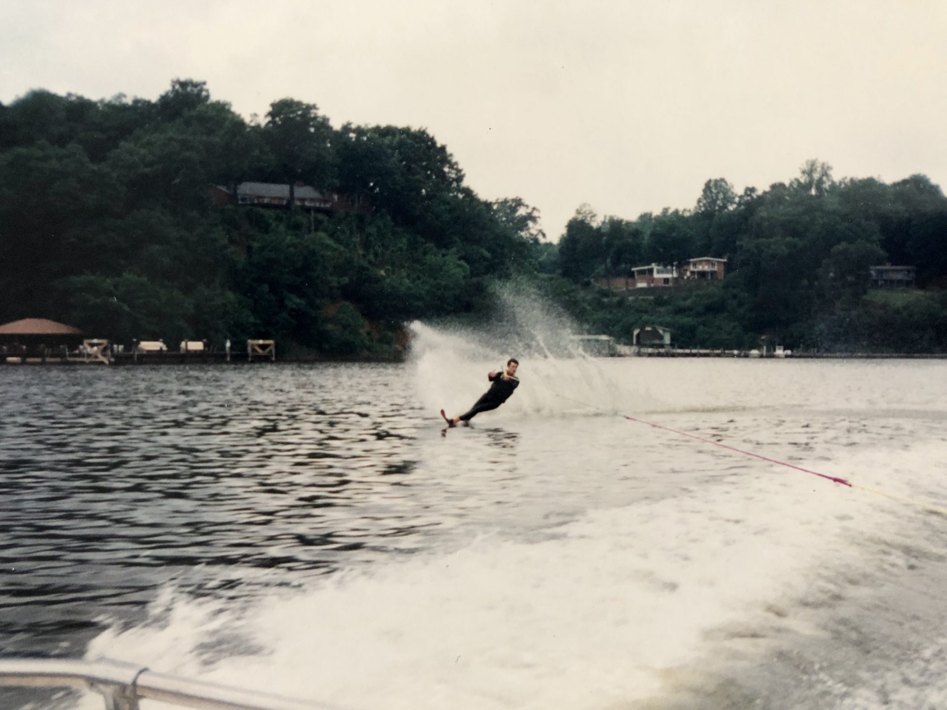 Tom loved water ski, he was pretty good on that sport too.