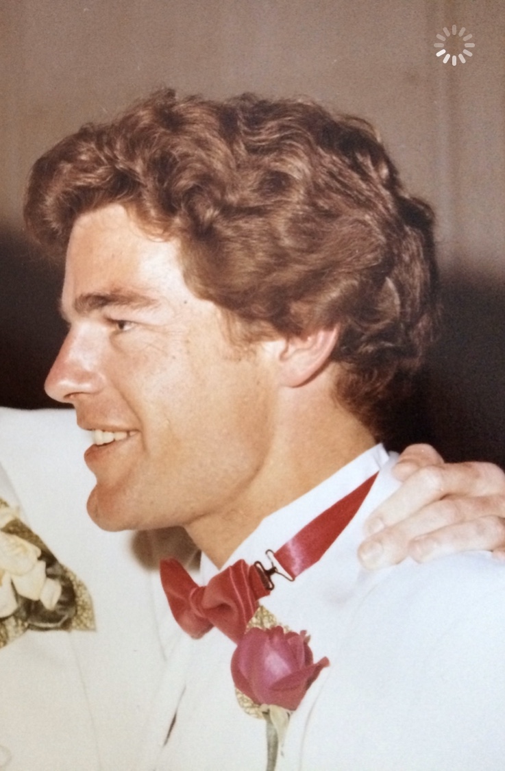 Tom at Karen's wedding