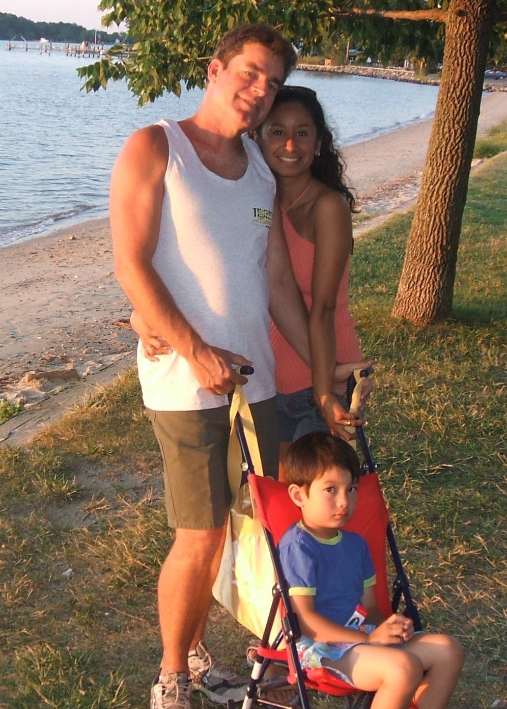 Tom, Jessica and Corbin, somewhere in North Carolina.