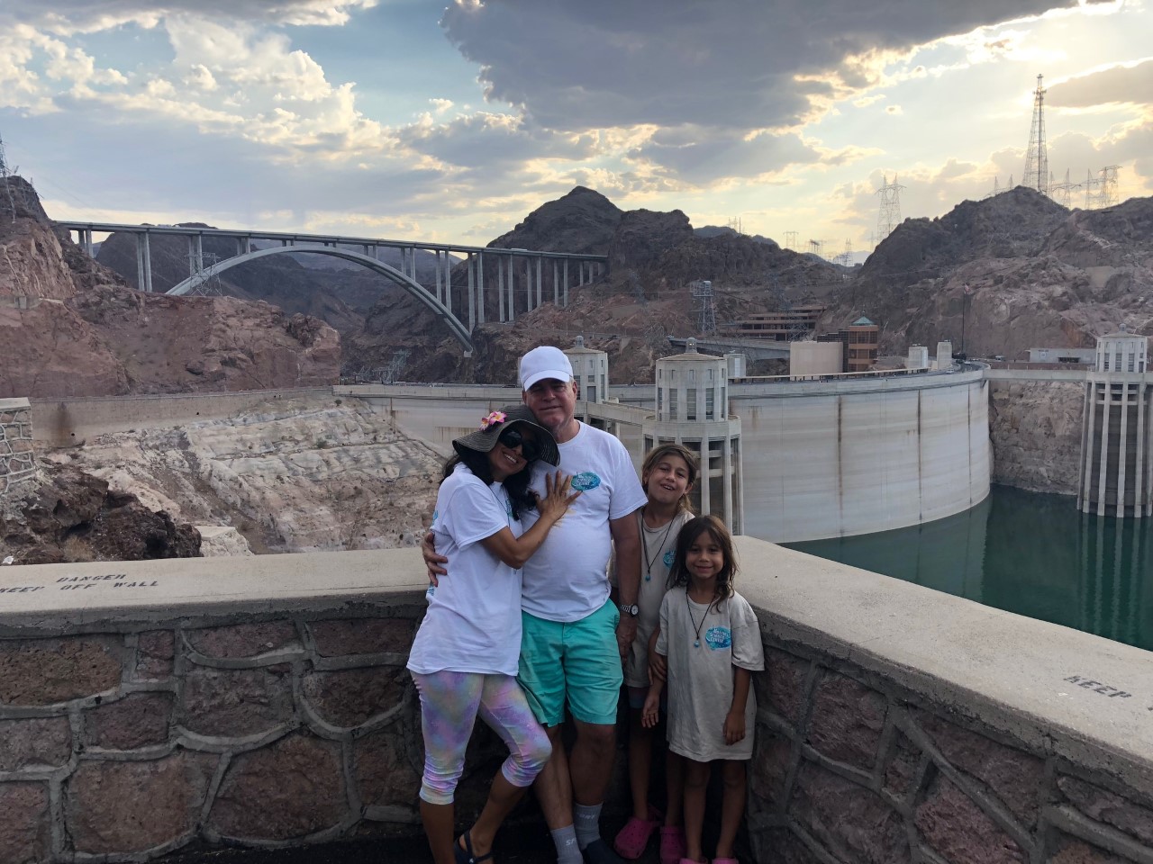 Tom & Family at the Hoover Dam. NV