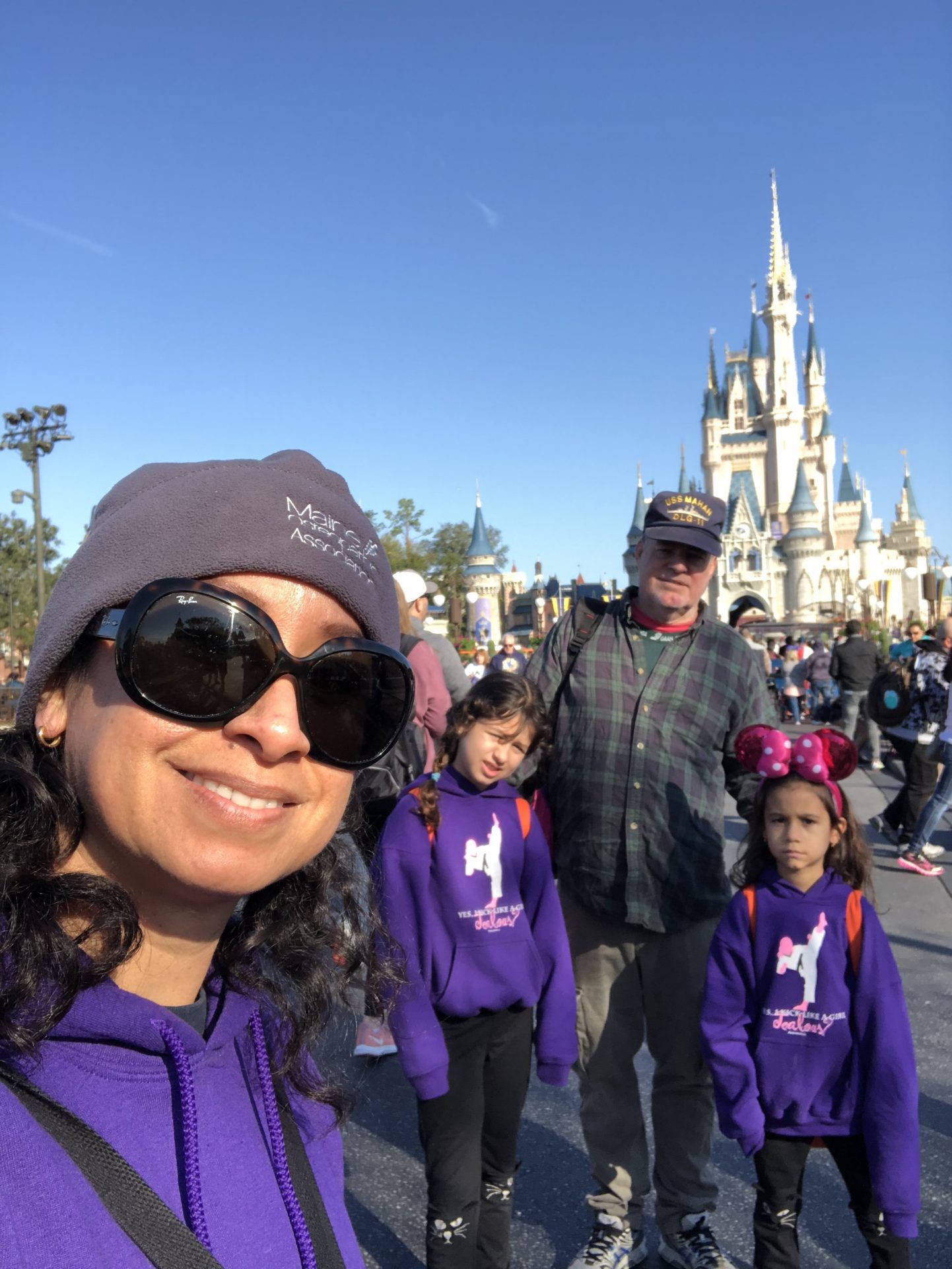 Tom and family at Magic Kingdom, Orlando. Girls birthday!<br />
Jan 2019.
