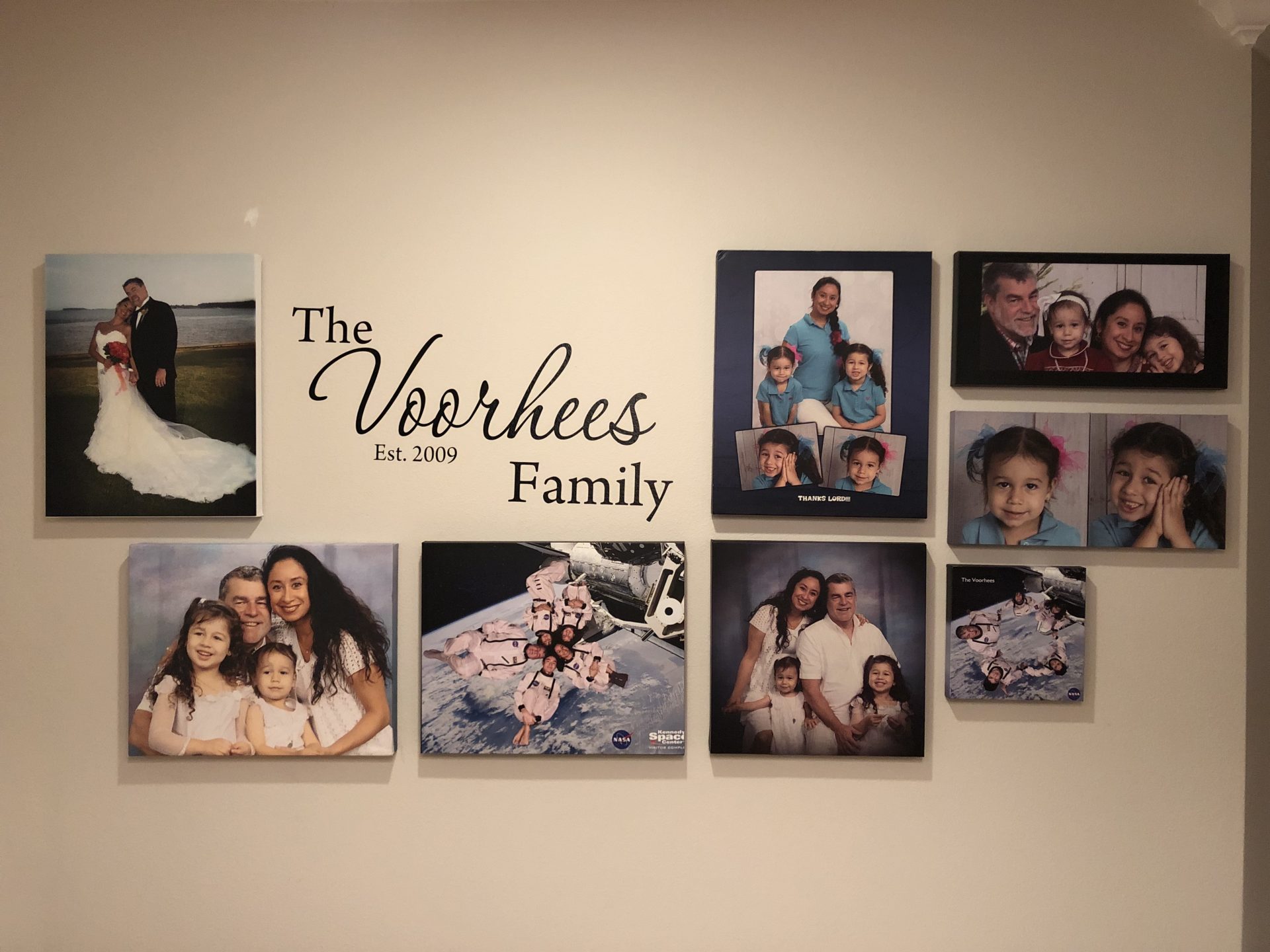 The Voorhees Family Est. 2009, collage for Tom