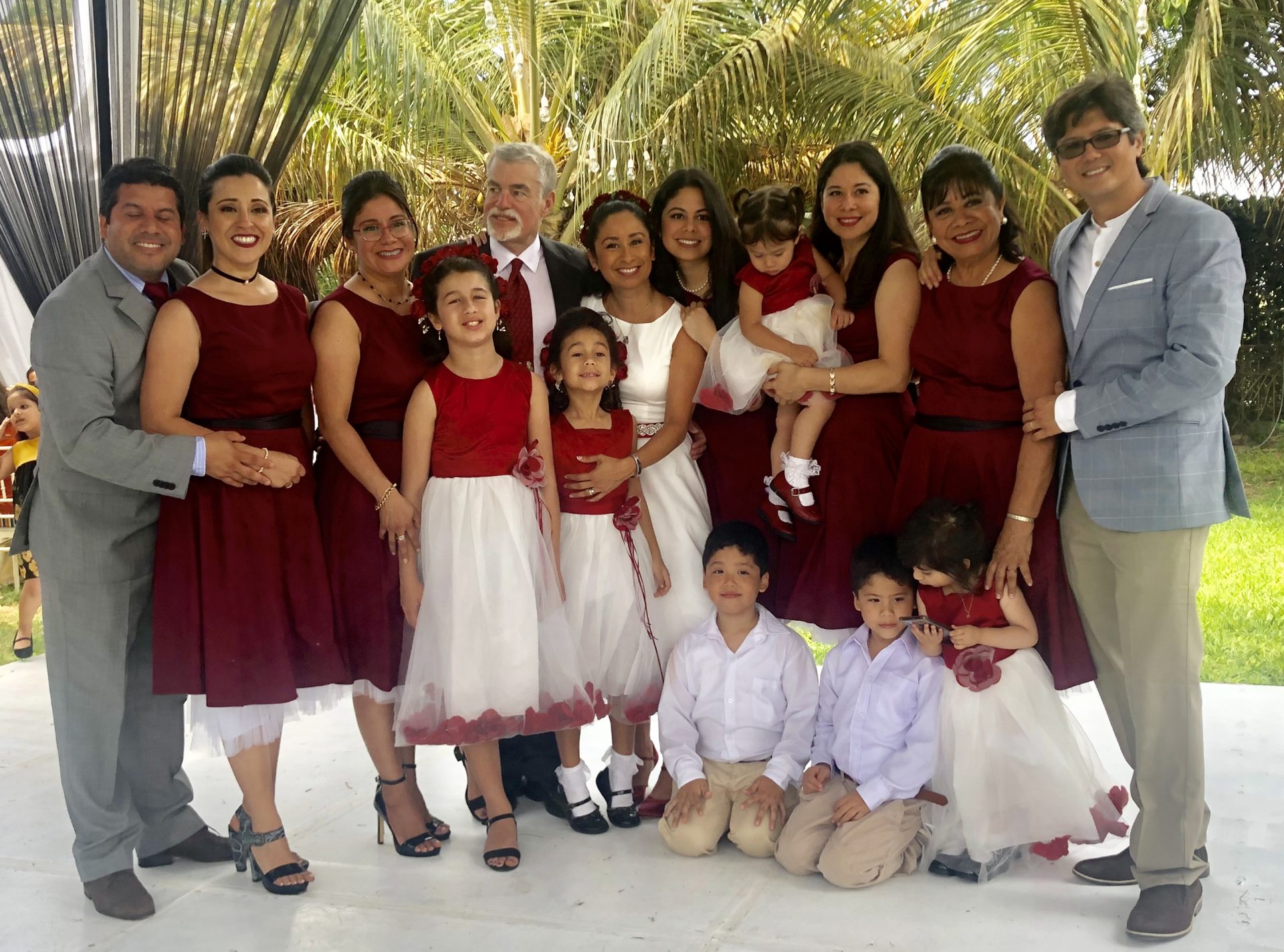 The Voorhees and Jessicas Family with kids and mother in law.