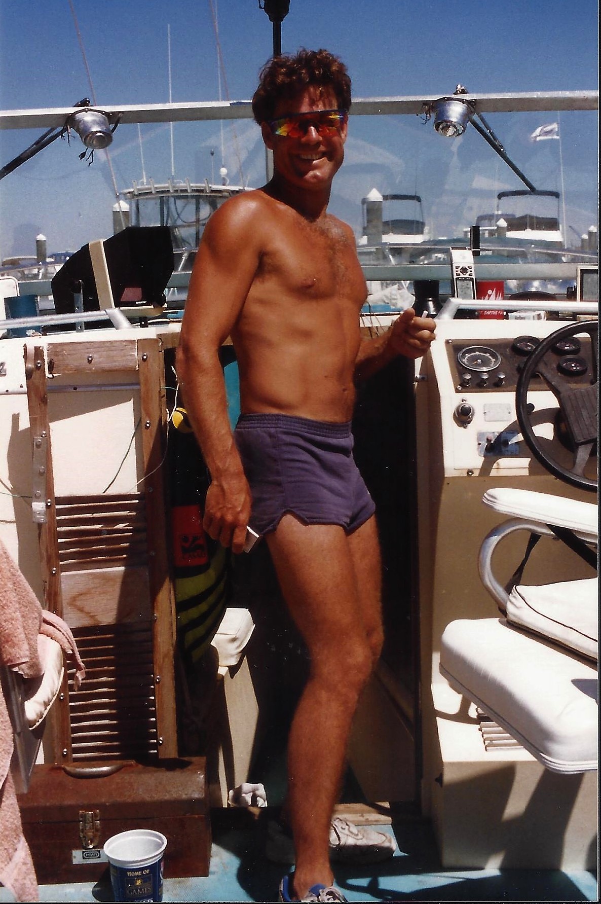 Tom, so handsome, boating