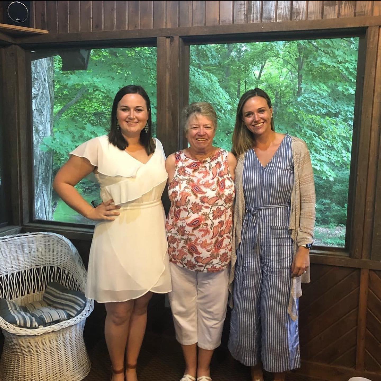 Grammy was so excited about her granddaughters getting married last summer!