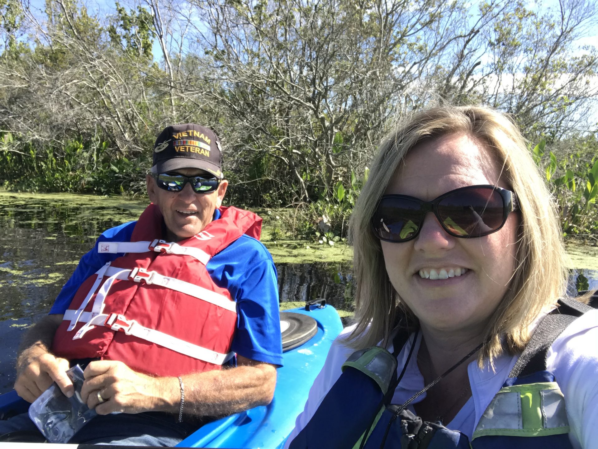 Dad I’m so glad I pushed through my fear to kayak with the alligators, I had a great day kayaking with you. ❤️ You daughter Shannon