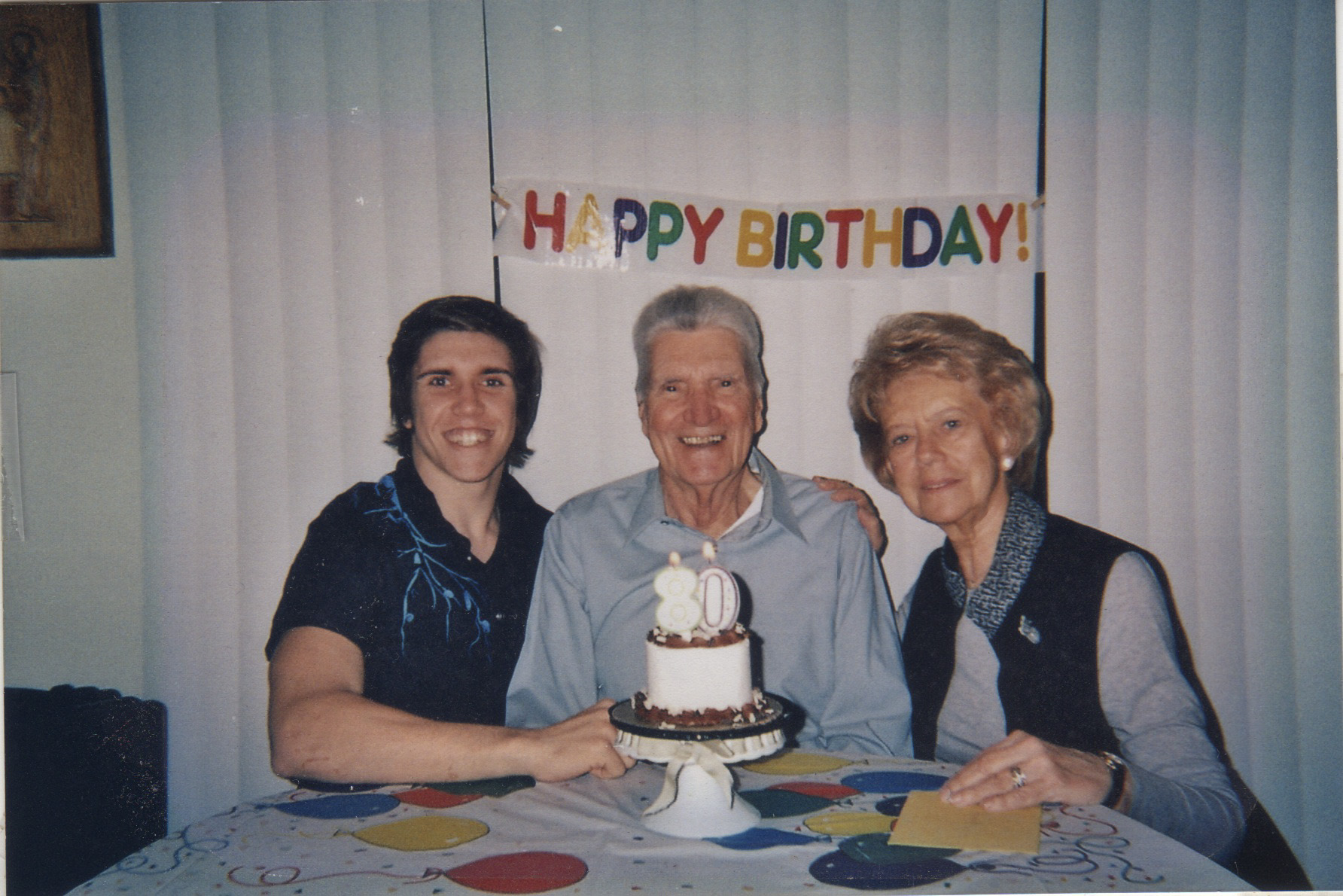 2011 - Richard 80th birthday w/Matthew & MaryAnn