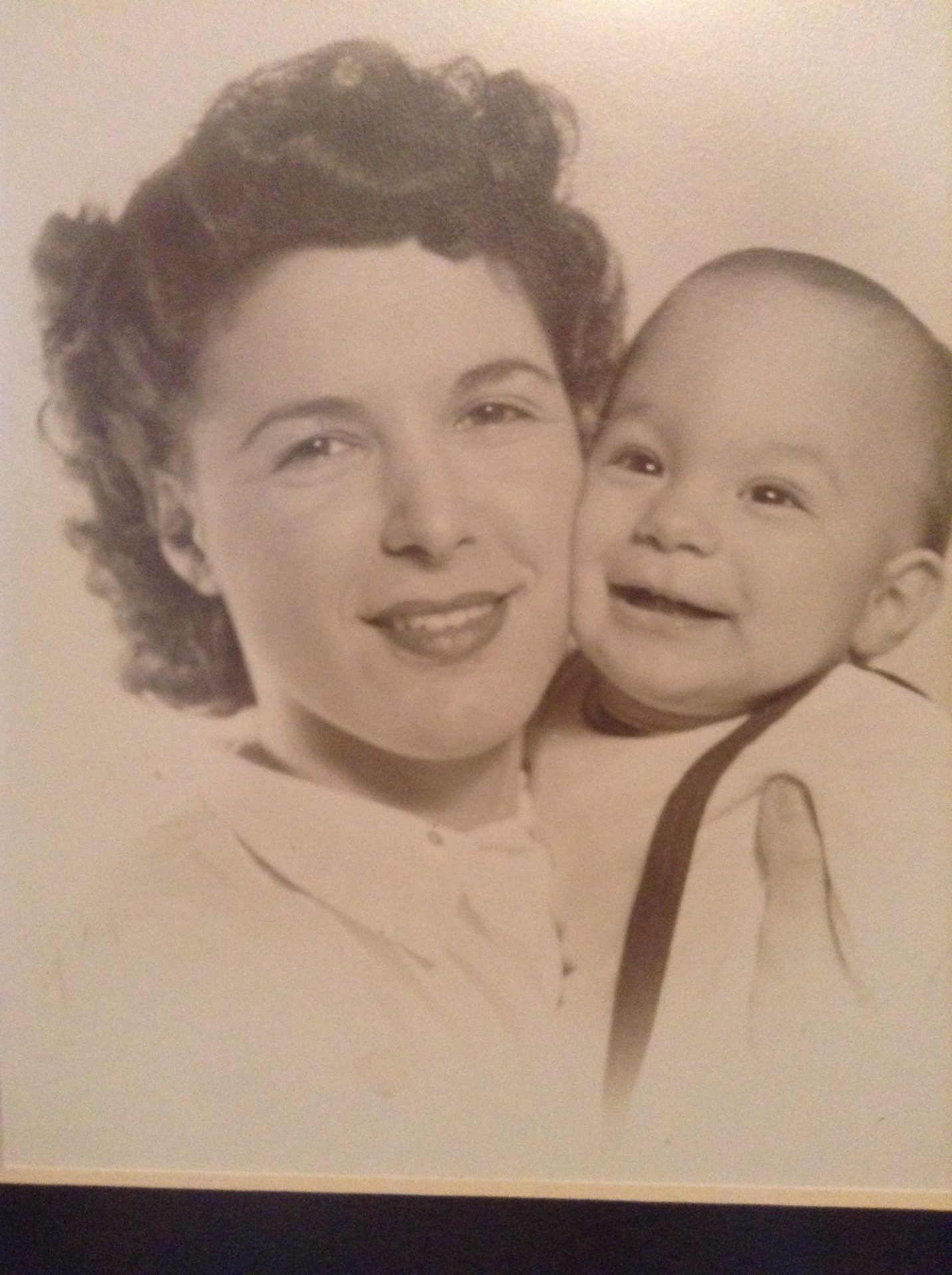 With her first son - 1952