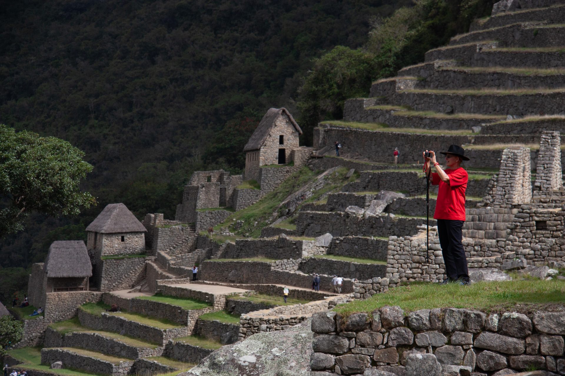 Sandi doing what she loved: travel and imagery.  2012 Machu Pichu