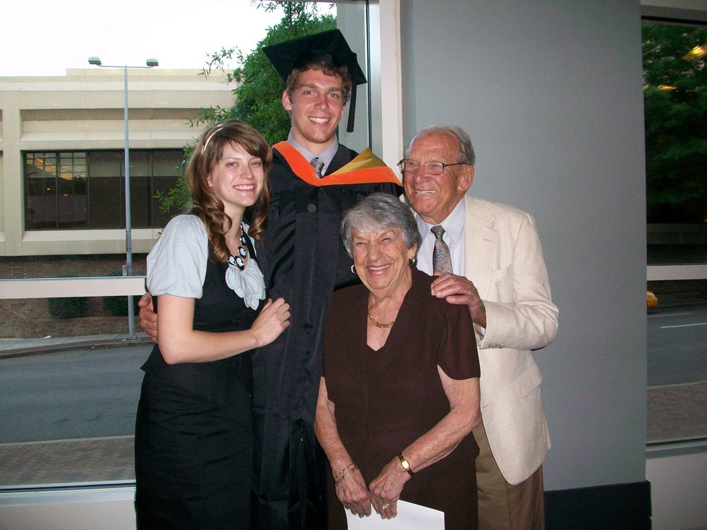 Helen (Nana) and family at Kyle's college graduation.