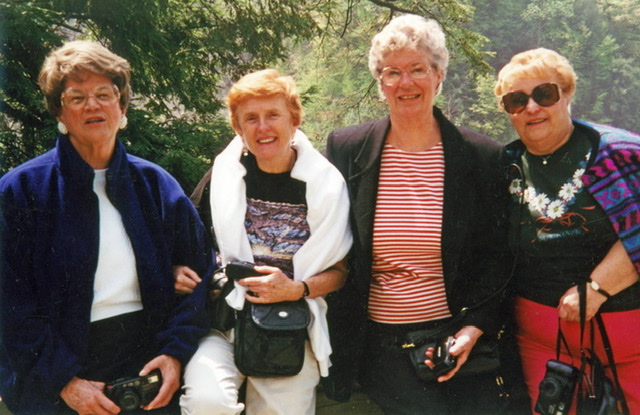 Adine, Joan, Barbara, Flossie - lifelong friendship!