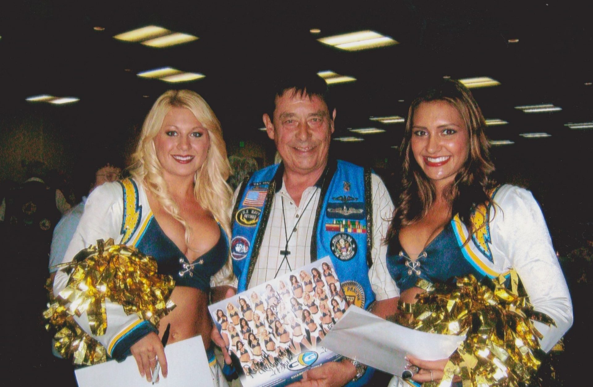 Russ with San Diego Chargers Cheerleaders