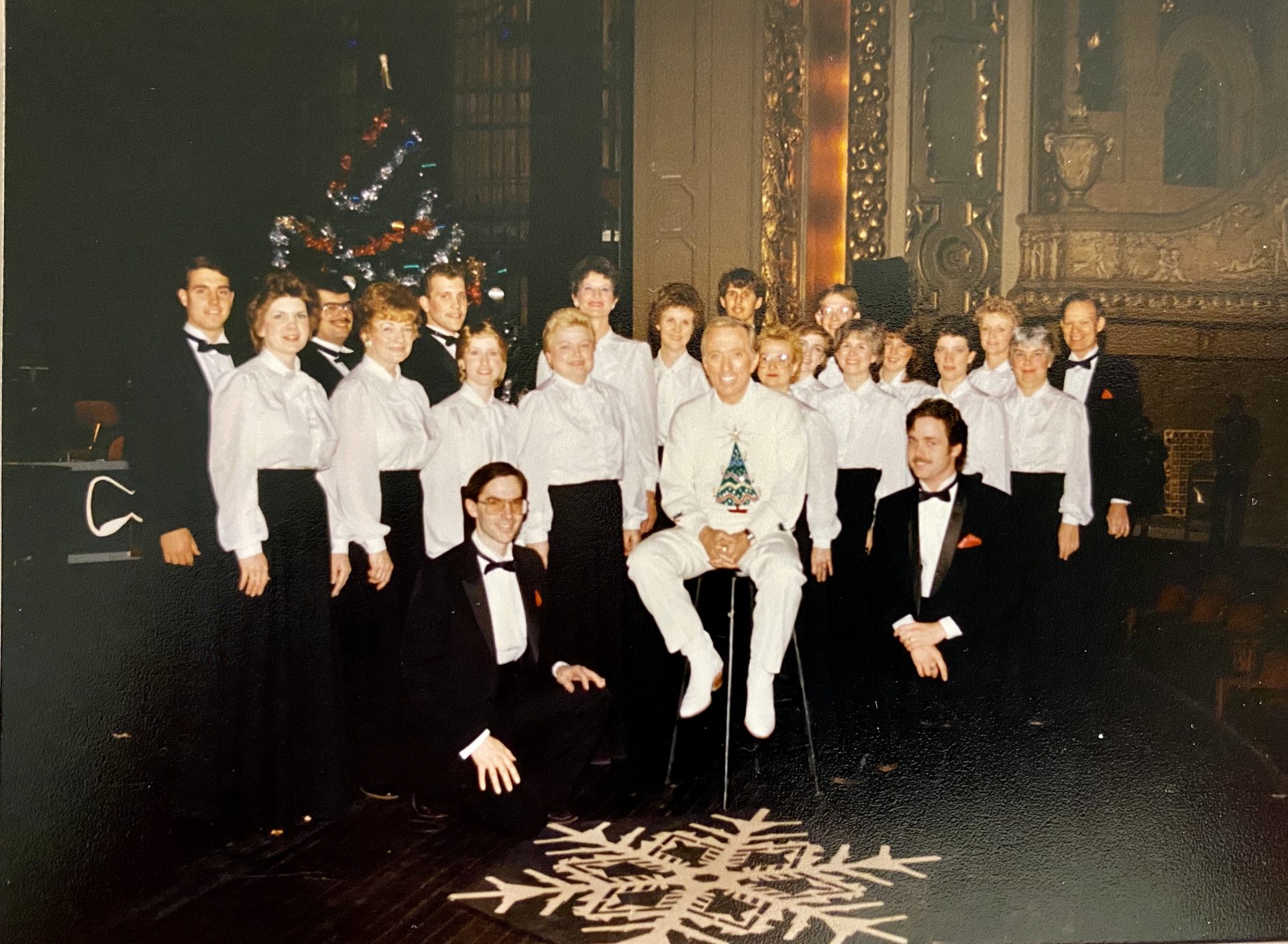 The Joliet Chamber Choir with Andy Williams - Ann is right behind him in the photo.