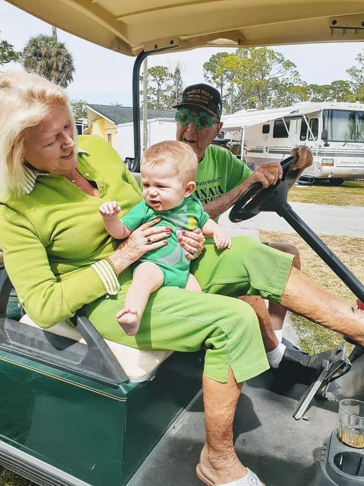 Last Golf Cart ride with Grandpa