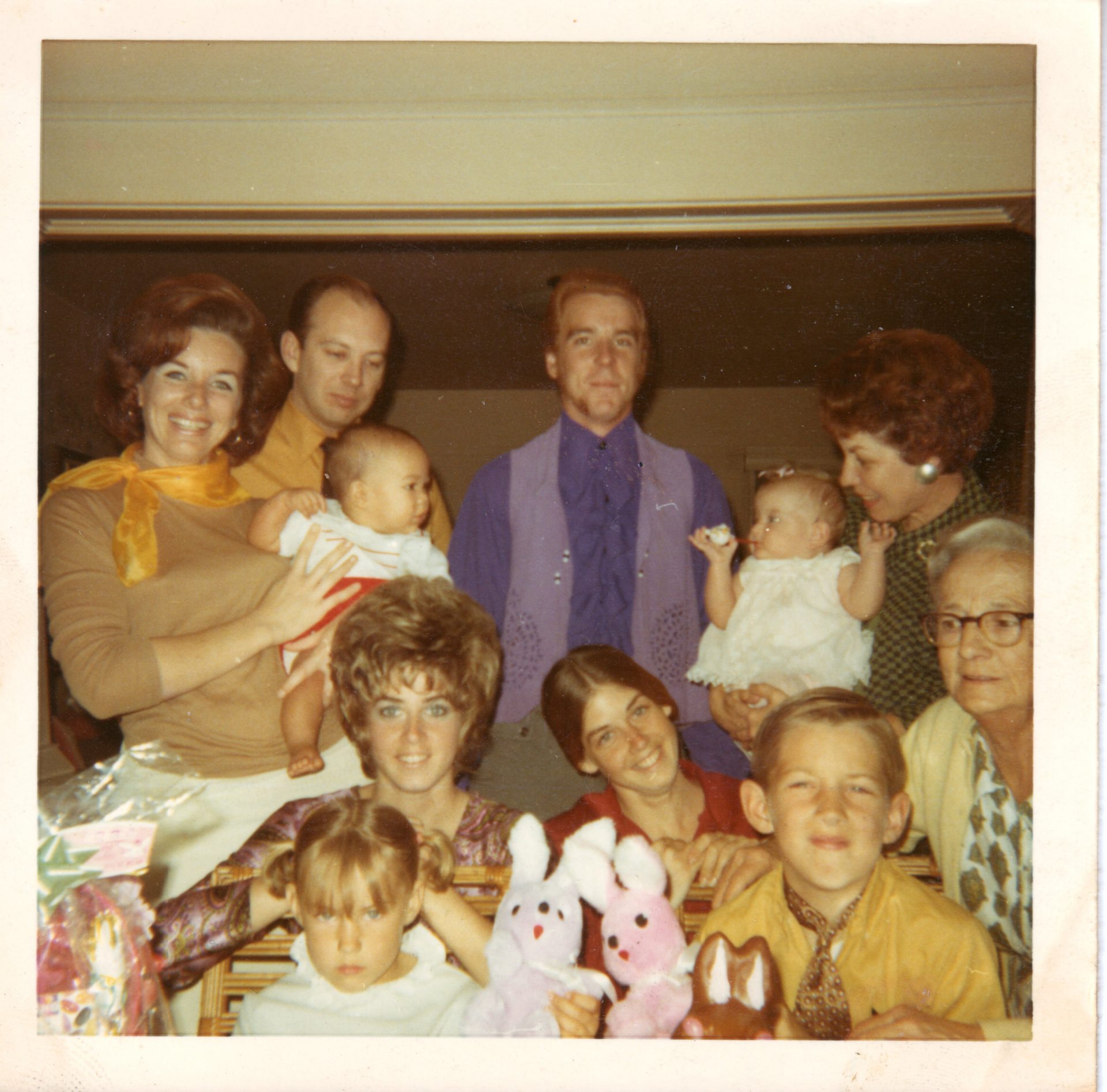 Dennis in center back, in 1970.<br />
With my mother and aunties n grandma