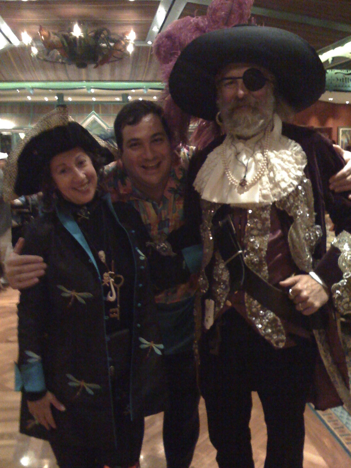 Kerul and Dave as pirates on a Disney cruise