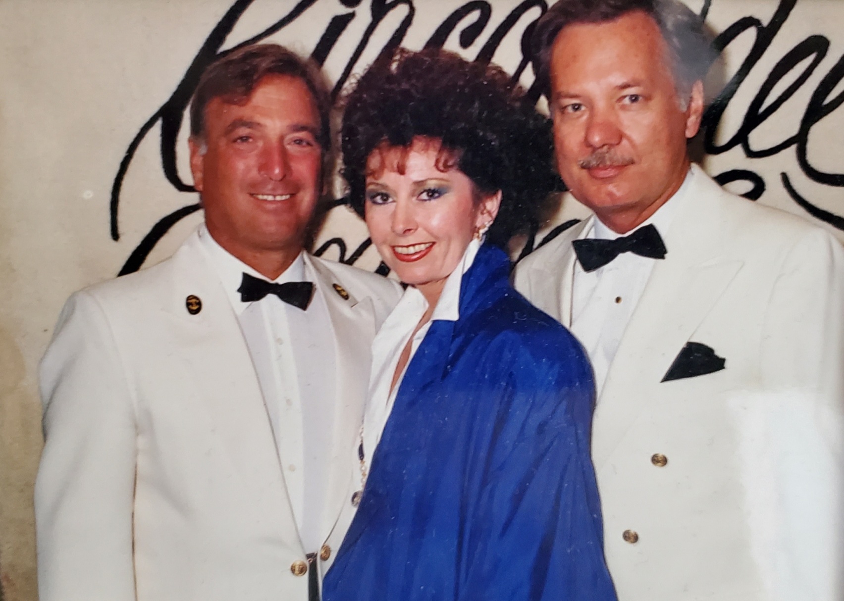 Jackie, Ron, Capt. Cesare Ditel <br />
Sitmar Cruises