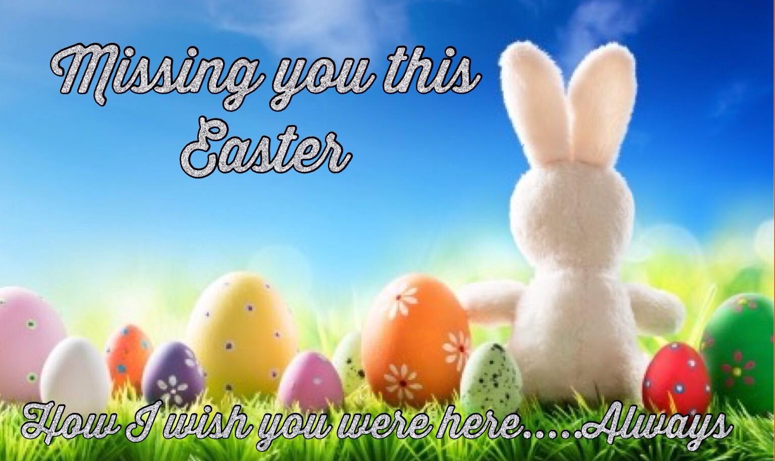 Happy Easter, Anthony<br />
<br />
I wish so much I could fly to see you!  That would be my perfect day!<br />
<br />
Missing you today and everyday as always!!!<br />
<br />
I LOVE YOU WITH ALL MY HEART!!!