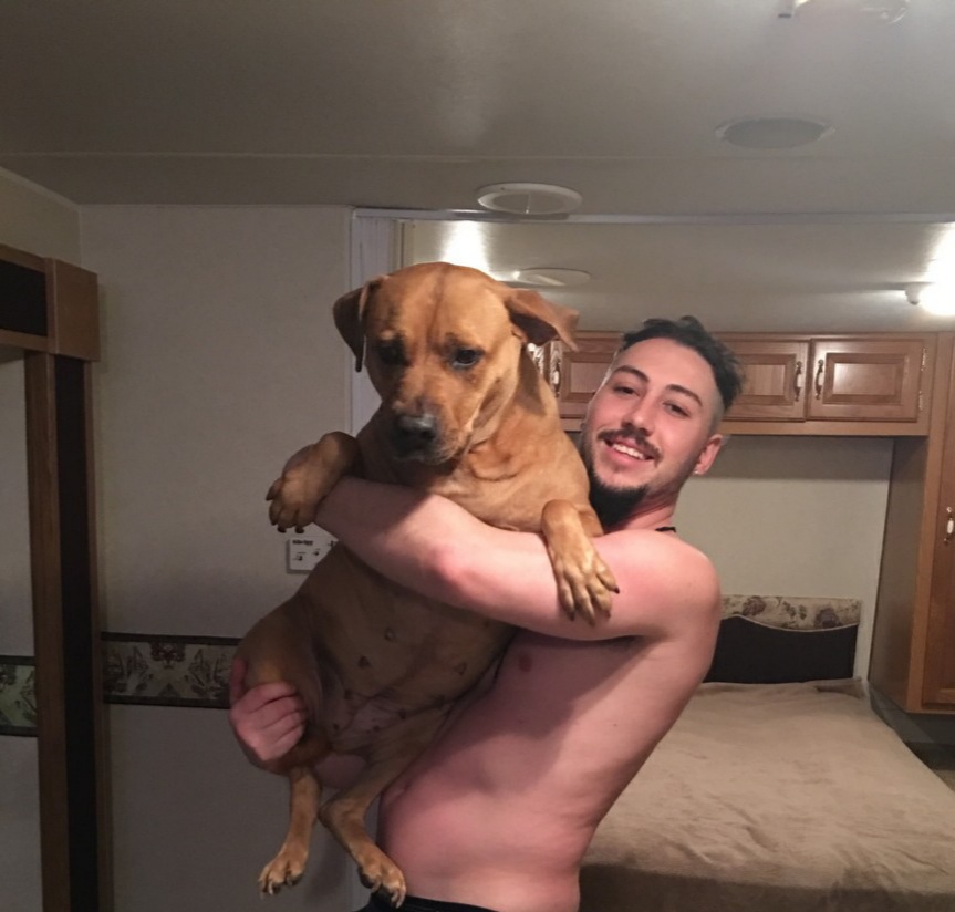 Loving Lucy...she is the best dog ever!!!!