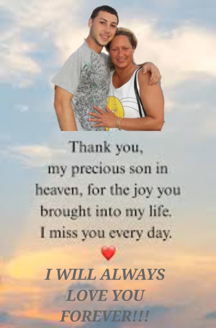 Anthony,<br />
<br />
I will MISS you EVERYDAY until I am with you again.<br />
<br />
I LOVE YOU!!!