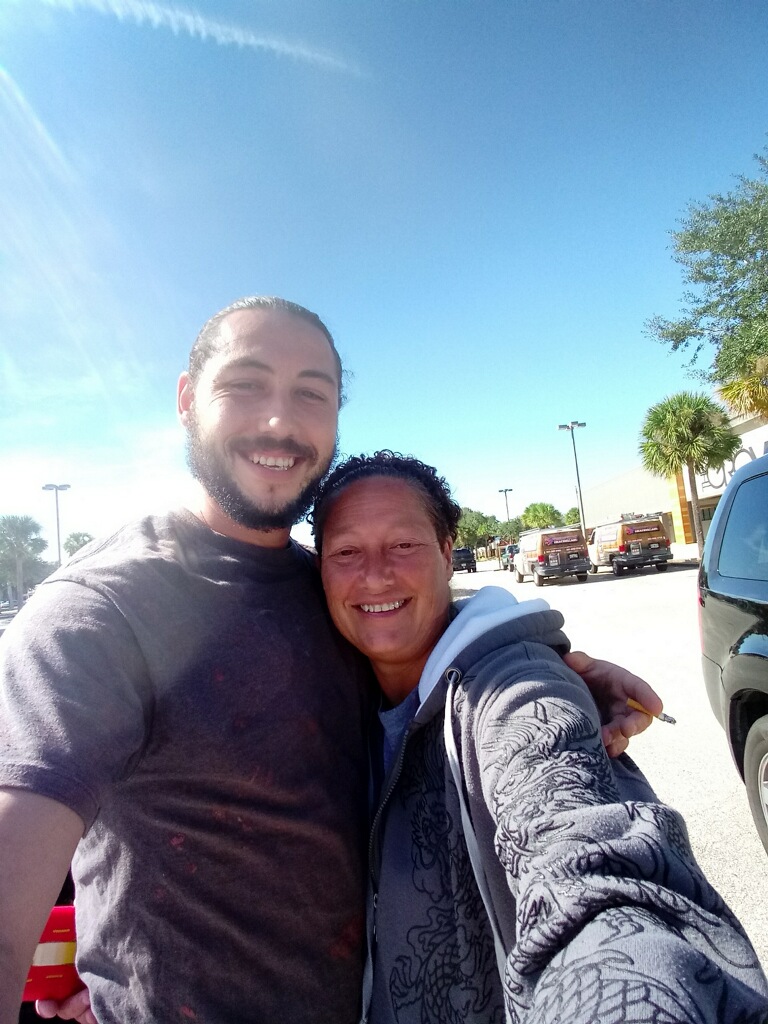 Having a great lunch break with Anthony taking pictures like he always wanted to do...lol