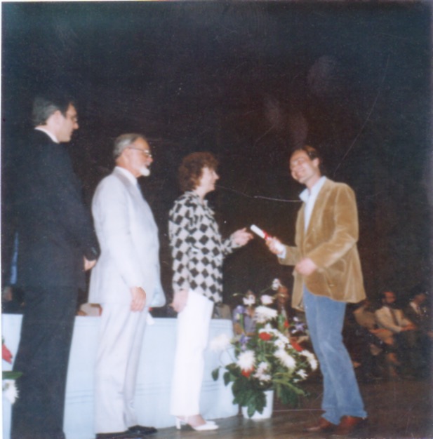 Graduation from School of Visual Arts 1984.