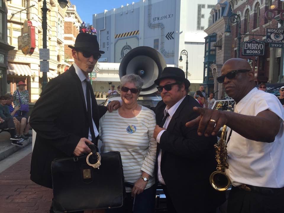 Birthday fun at Universal Studio's. The Blues Brothers band, one of your favorite shows. Good times!