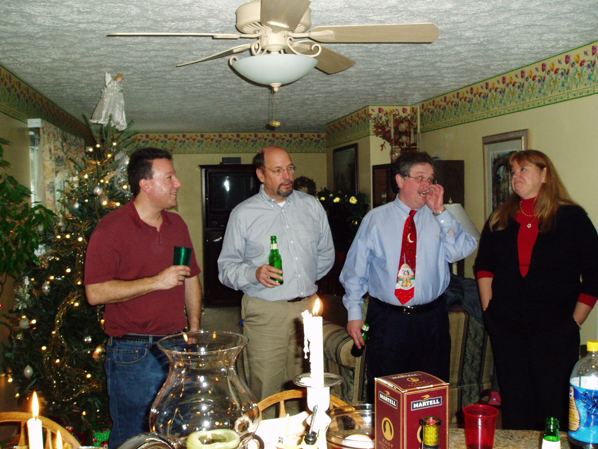 2005 Holiday Party - John Sheers, Richard Henry, Fred Foote, Sue Lyles