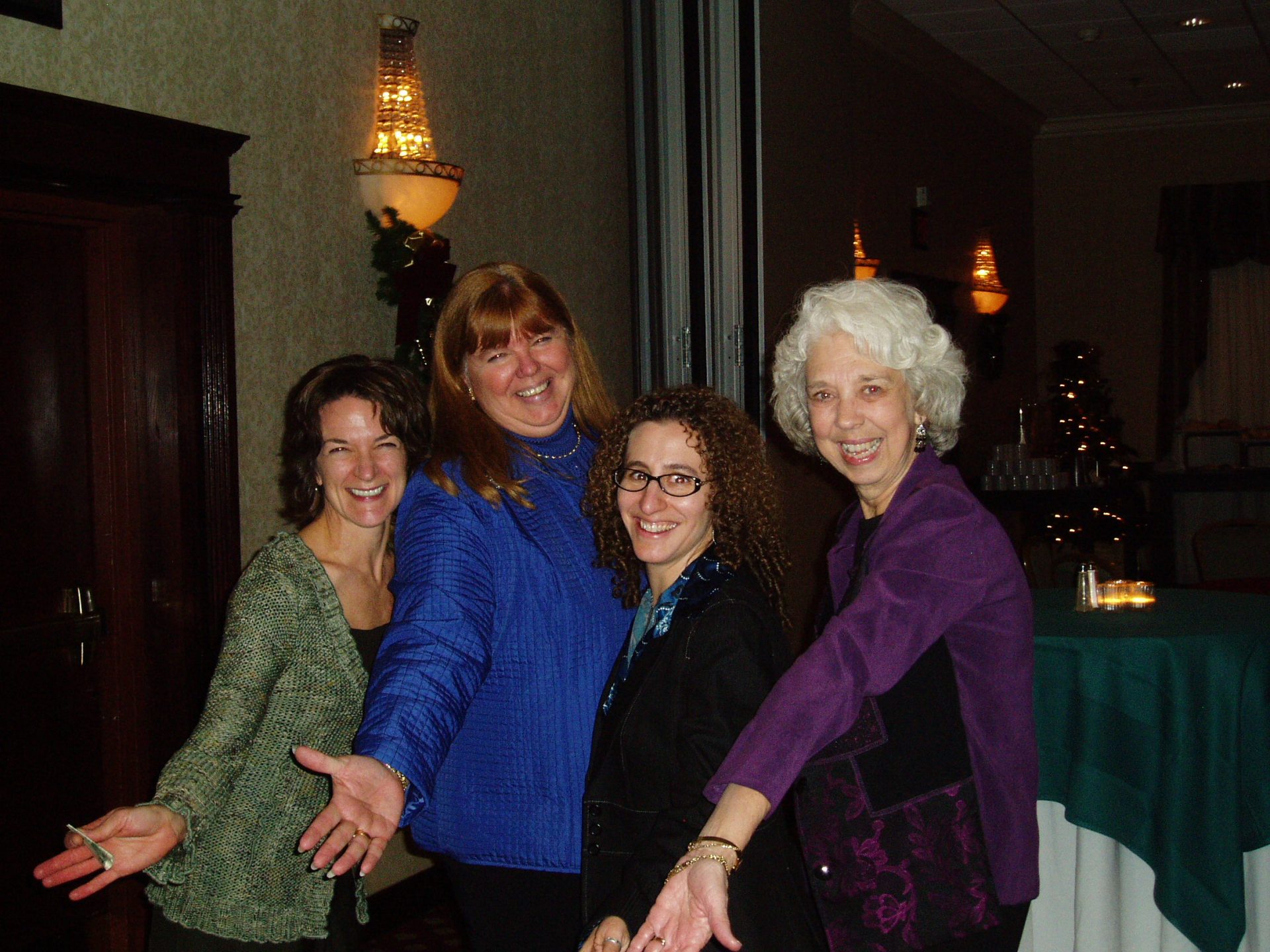 2007 Holiday Party - Marcy, Sue, Sara, Laura
