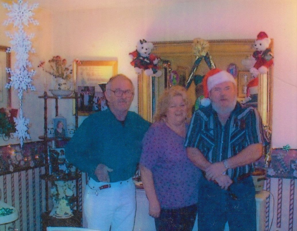 Dad, Aunt Bridget, and Uncle Buddy