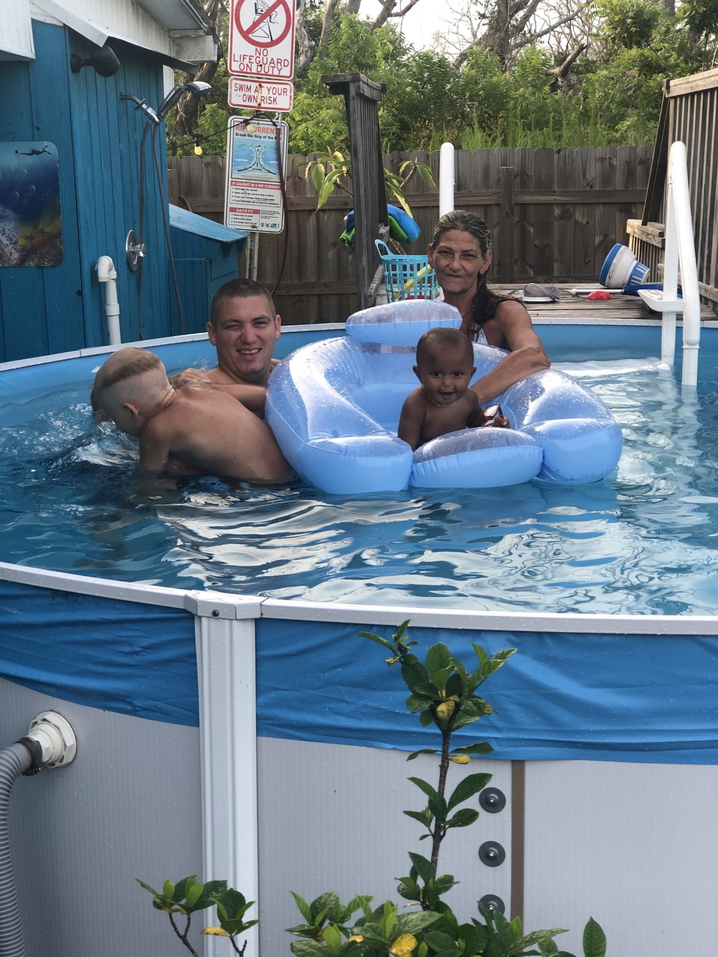 Good ole family pool time! <br />
June 25, 2020<br />
Landon, Timothy, Presley, Grammy and Phoenix ❤️